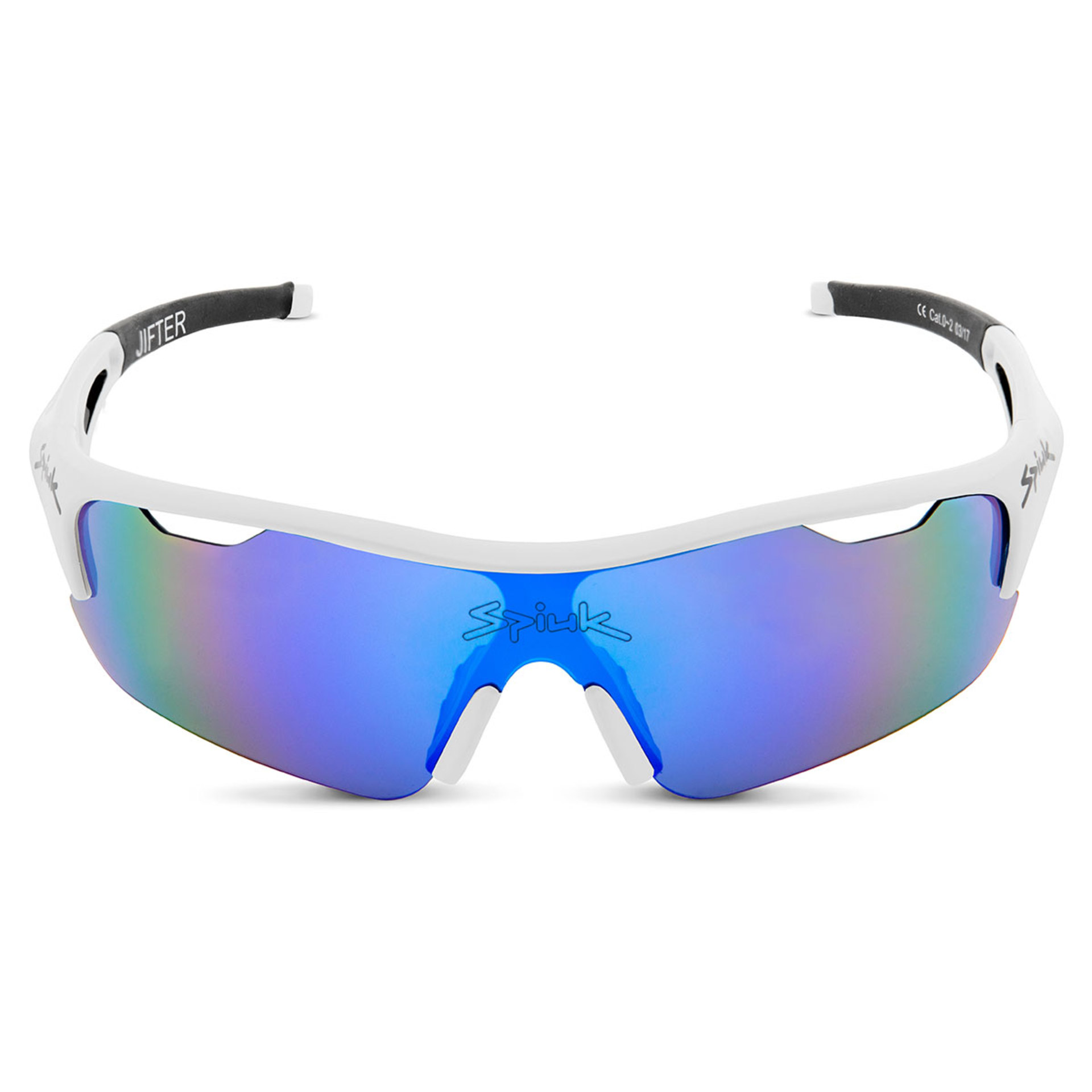 Spiuk Jifter Sport Zonnebril Wit Zwart met Mirrored Blue Lens koop