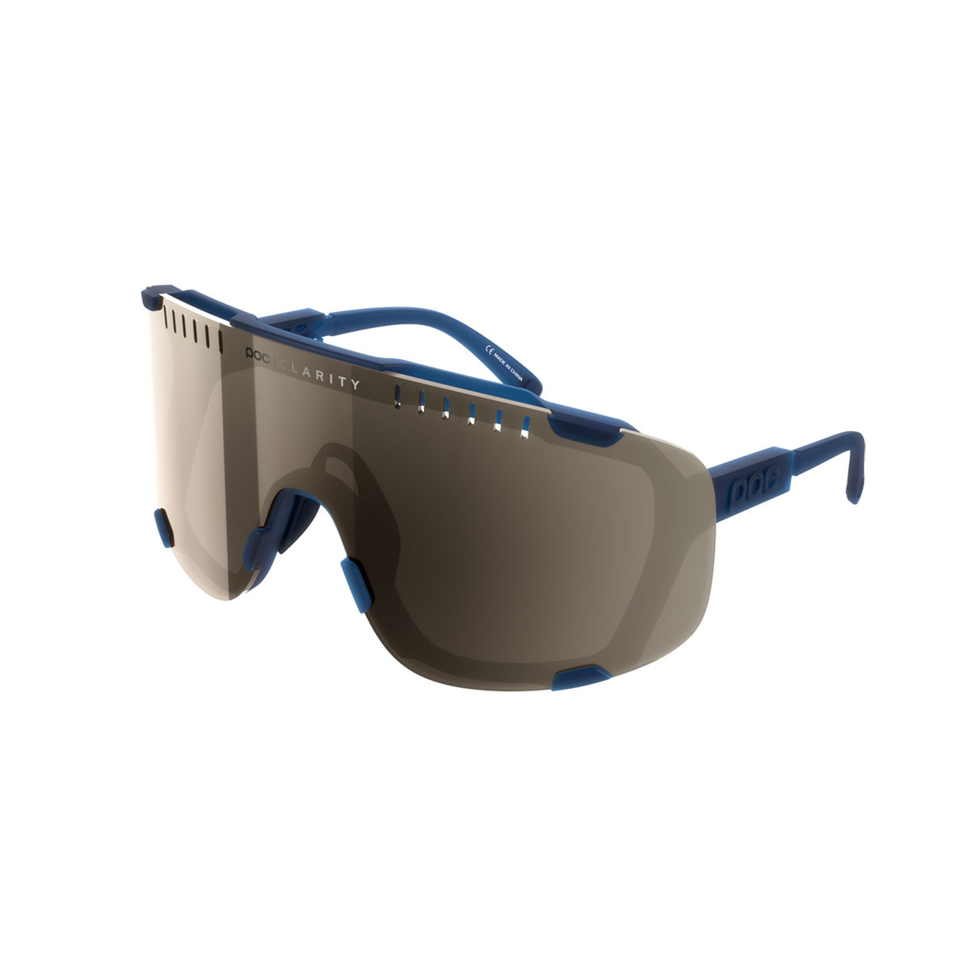 POC Devour Sport Zonnebril Blauw met Clarity Zilver Mirror Lens