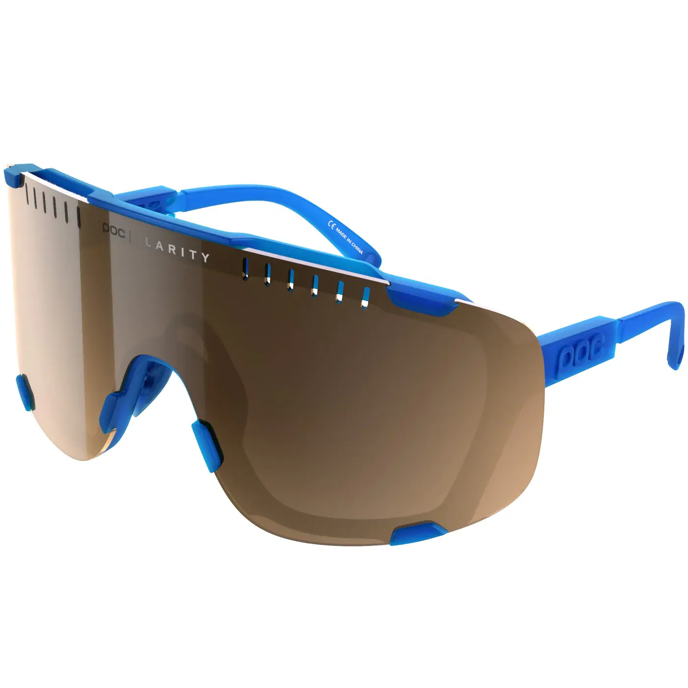 POC Devour Sport Zonnebril Blauw met Clarity Silver Mirror Lens