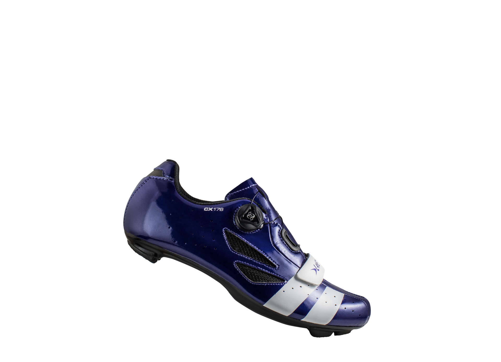 Lake CX176 Wielrenschoenen Donkerblauw/Wit Heren