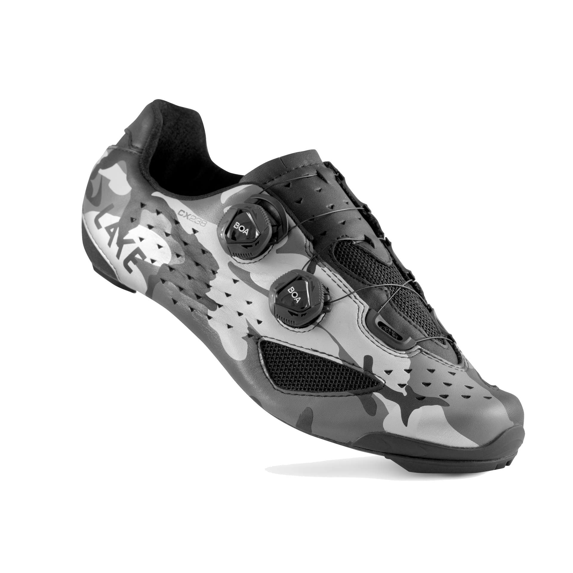 Lake CX238 Raceschoenen Zilver/Camouflage Heren