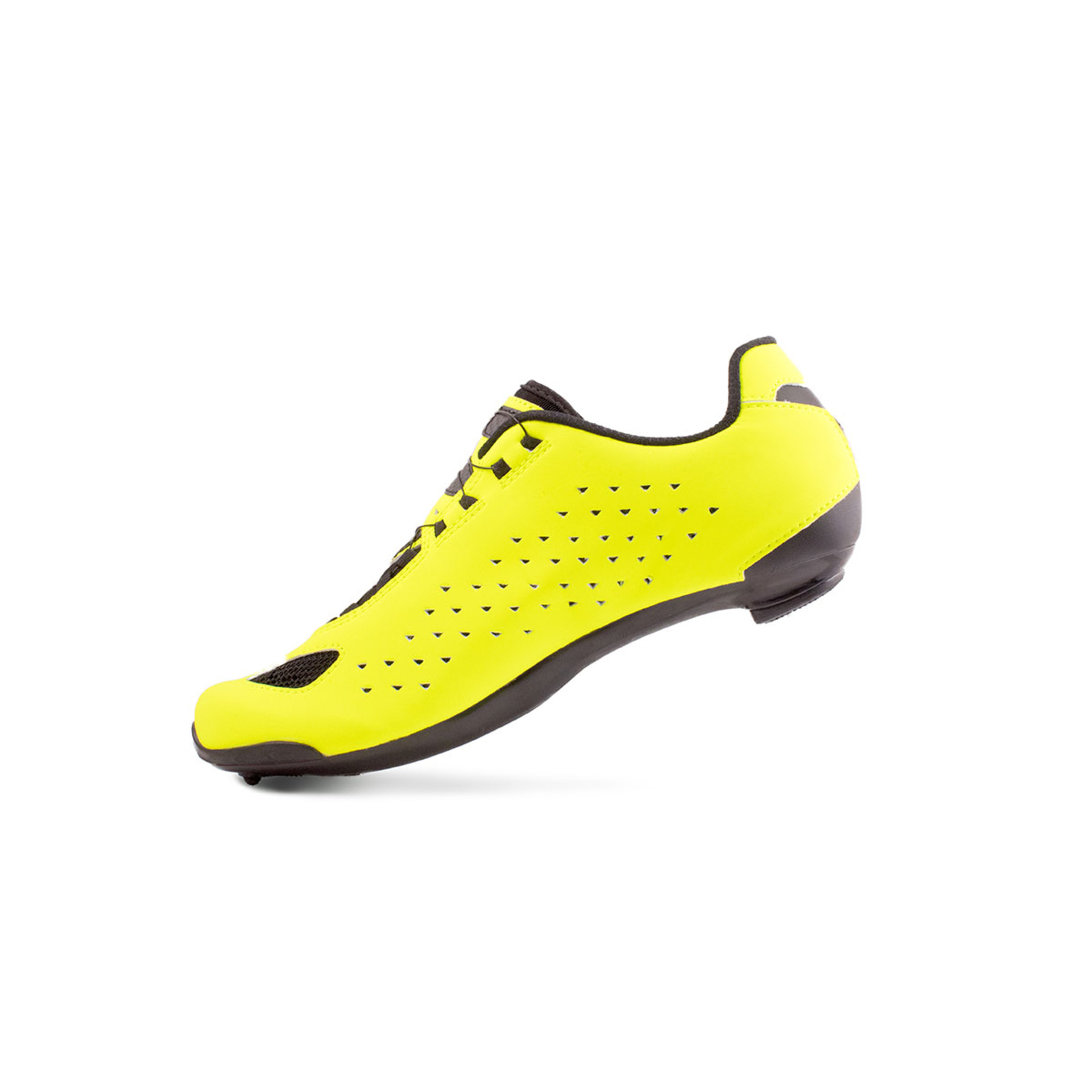 Lake CX177 Wide Wielrenschoenen HiViz Geel/Zwart Heren