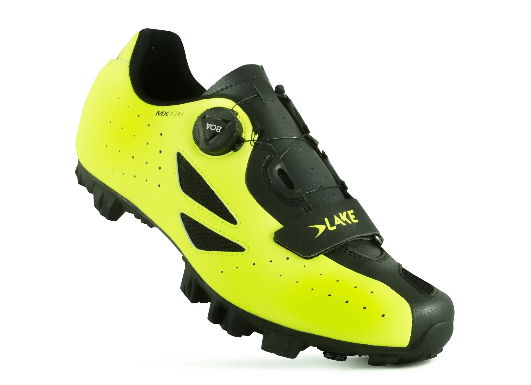 Lake MX176 Mountainbikeschoenen HiViz Geel/Zwart Heren