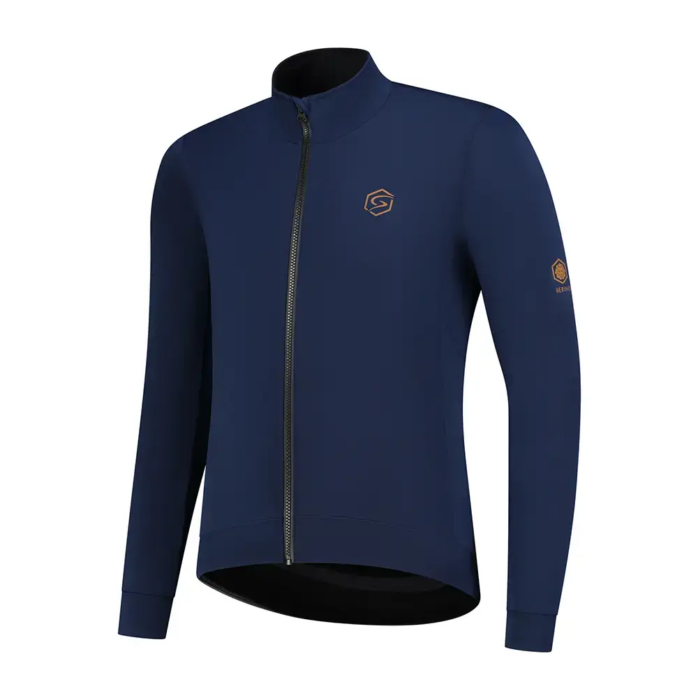 FUTURUM 4 SEASONS PRO Merino Fietsjack Donkerblauw Heren