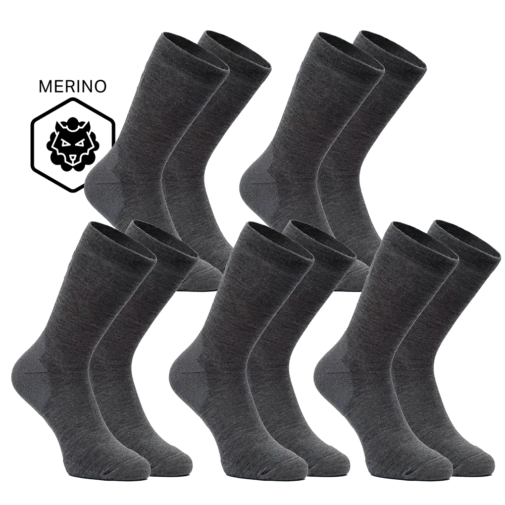 FUTURUM 4 SEASONS III Merino 5-Pack Fietssokken Grijs