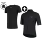 FUTURUM 4 SEASONS PRO Raceday Fietsjack Zwart + Merino Ondershirt