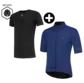 FUTURUM 4 SEASONS PRO Raceday Fietsjack Donkerblauw + Merino Ondershirt