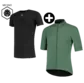 FUTURUM 4 SEASONS PRO Raceday Fietsjack Groen + Merino Ondershirt