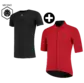 FUTURUM 4 SEASONS PRO Raceday Fietsjack Rood + Merino Ondershirt