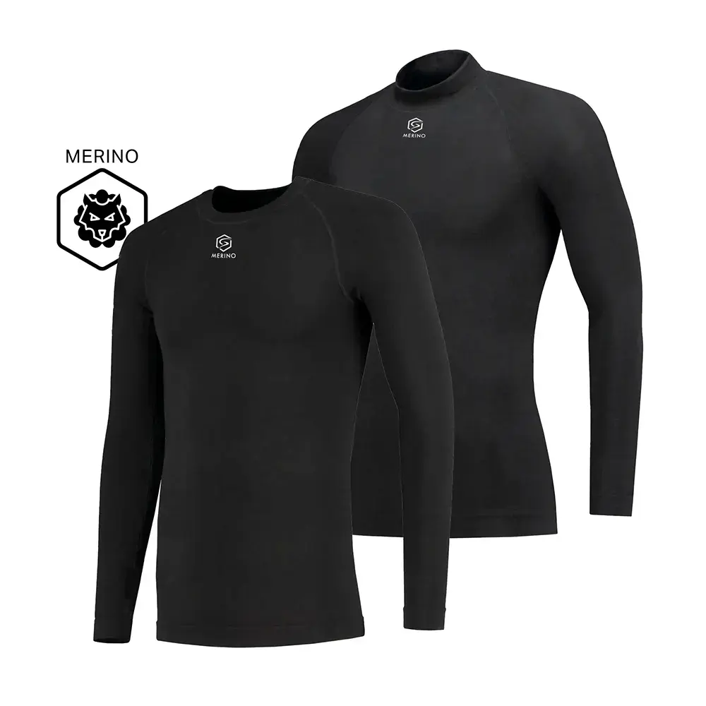 FUTURUM 4 SEASONS Warm & Extra Warm Merino Thermoshirt 2-Pack Heren