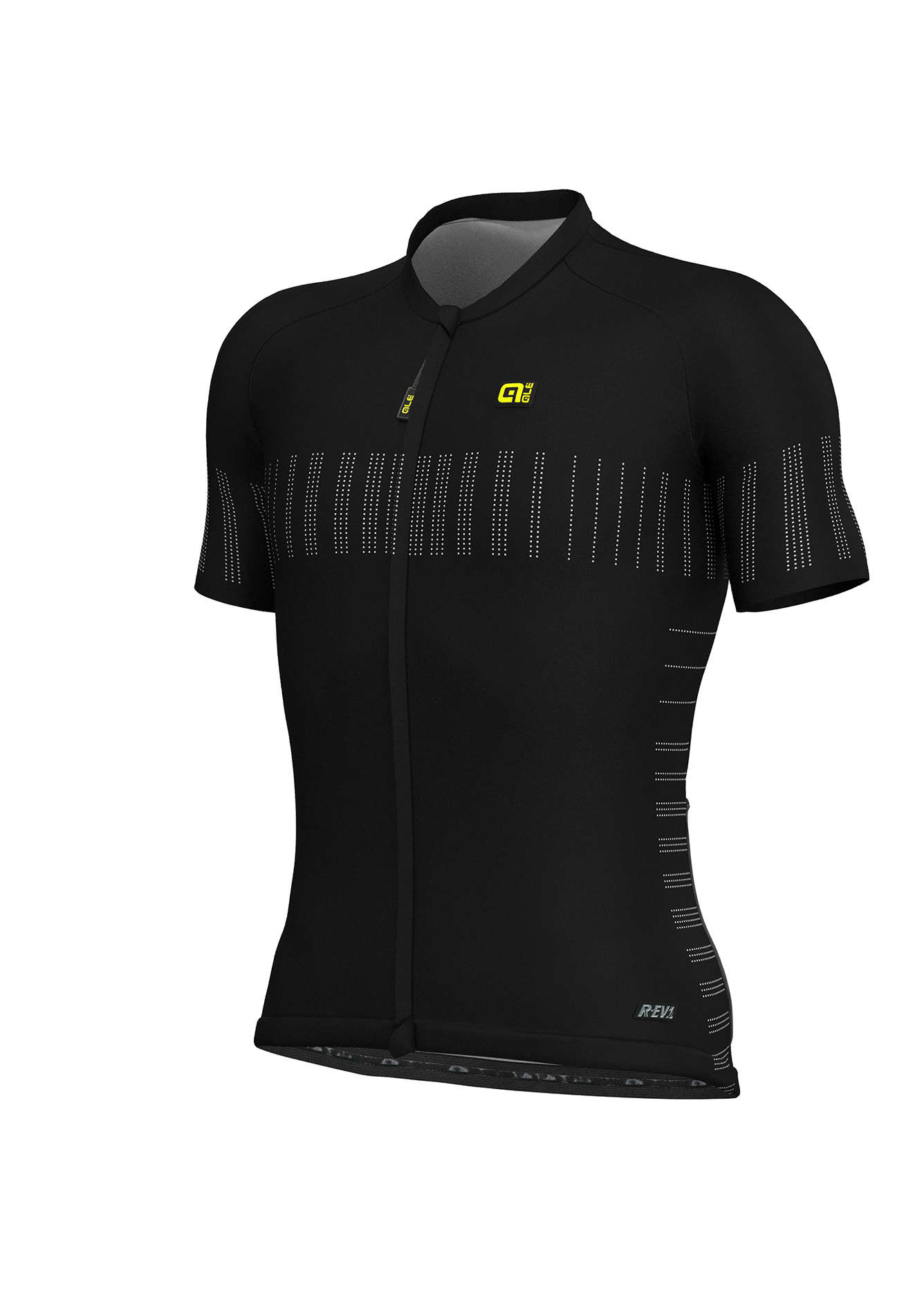 Ale R-EV1 Cooling Fietsshirt Korte Mouwen Zwart Heren