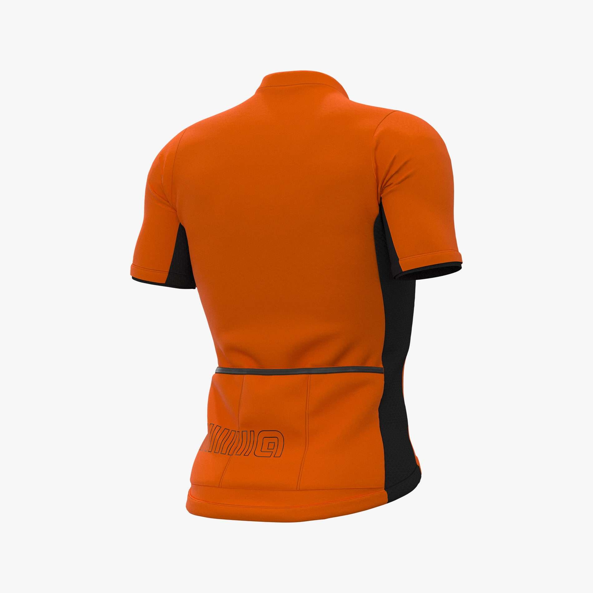 Ale Solid Color Block Fietsshirt Korte Mouwen Fluo Oranje Heren