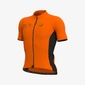 Ale Solid Color Block Fietsshirt Korte Mouwen Fluo Oranje Heren