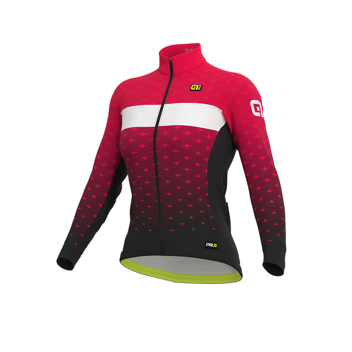 Ale PR-R Stars Fietsshirt Lange Mouwen Rood Dames