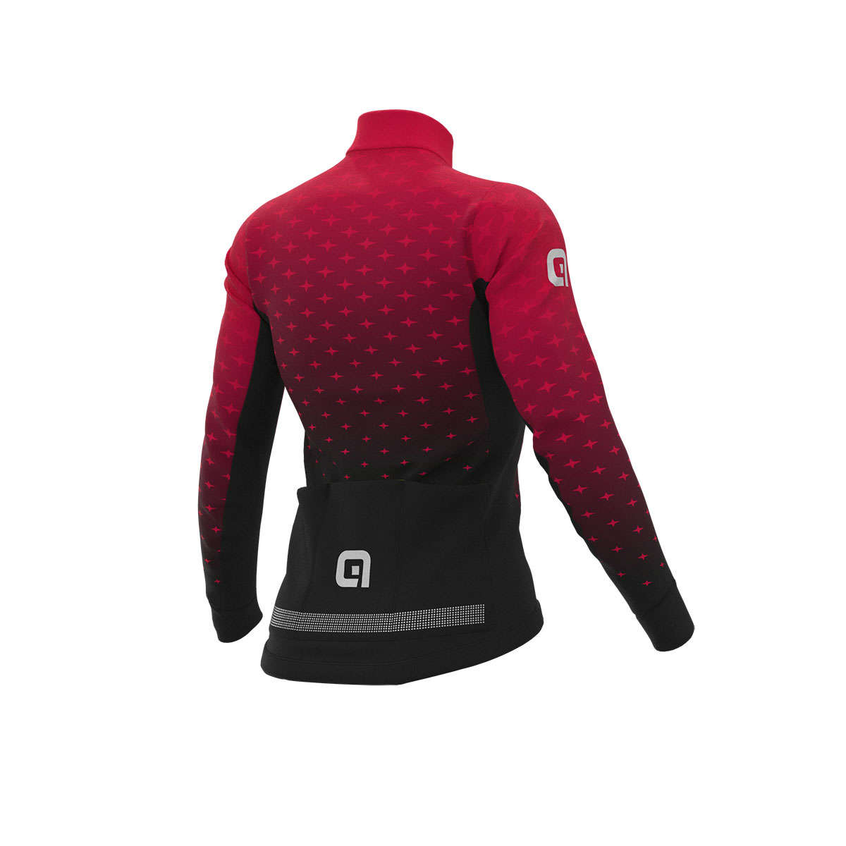 Ale PR-R Stars Fietsshirt Lange Mouwen Rood Dames