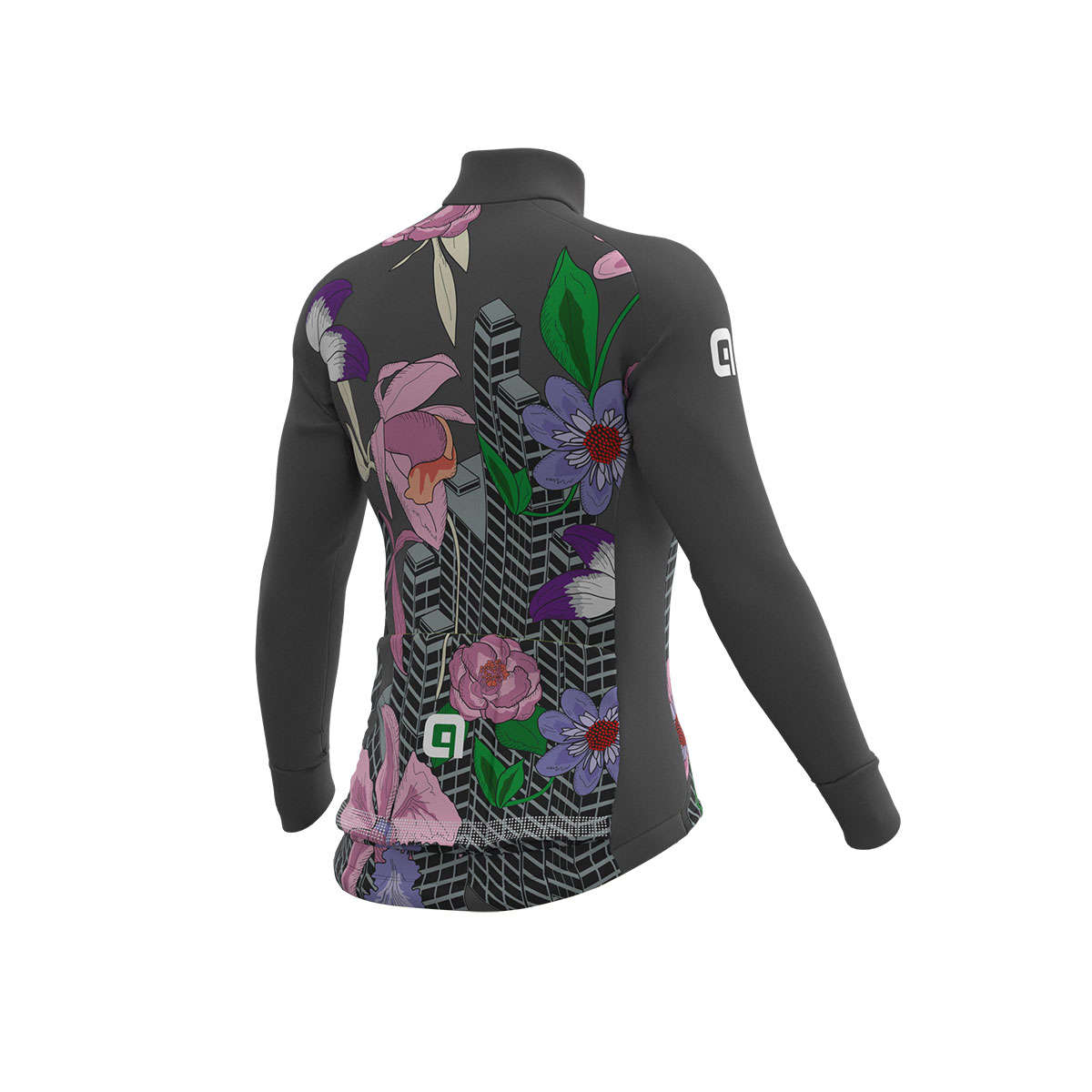 Ale PR-R City Fietsshirt Lange Mouwen Grijs/Multi Dames