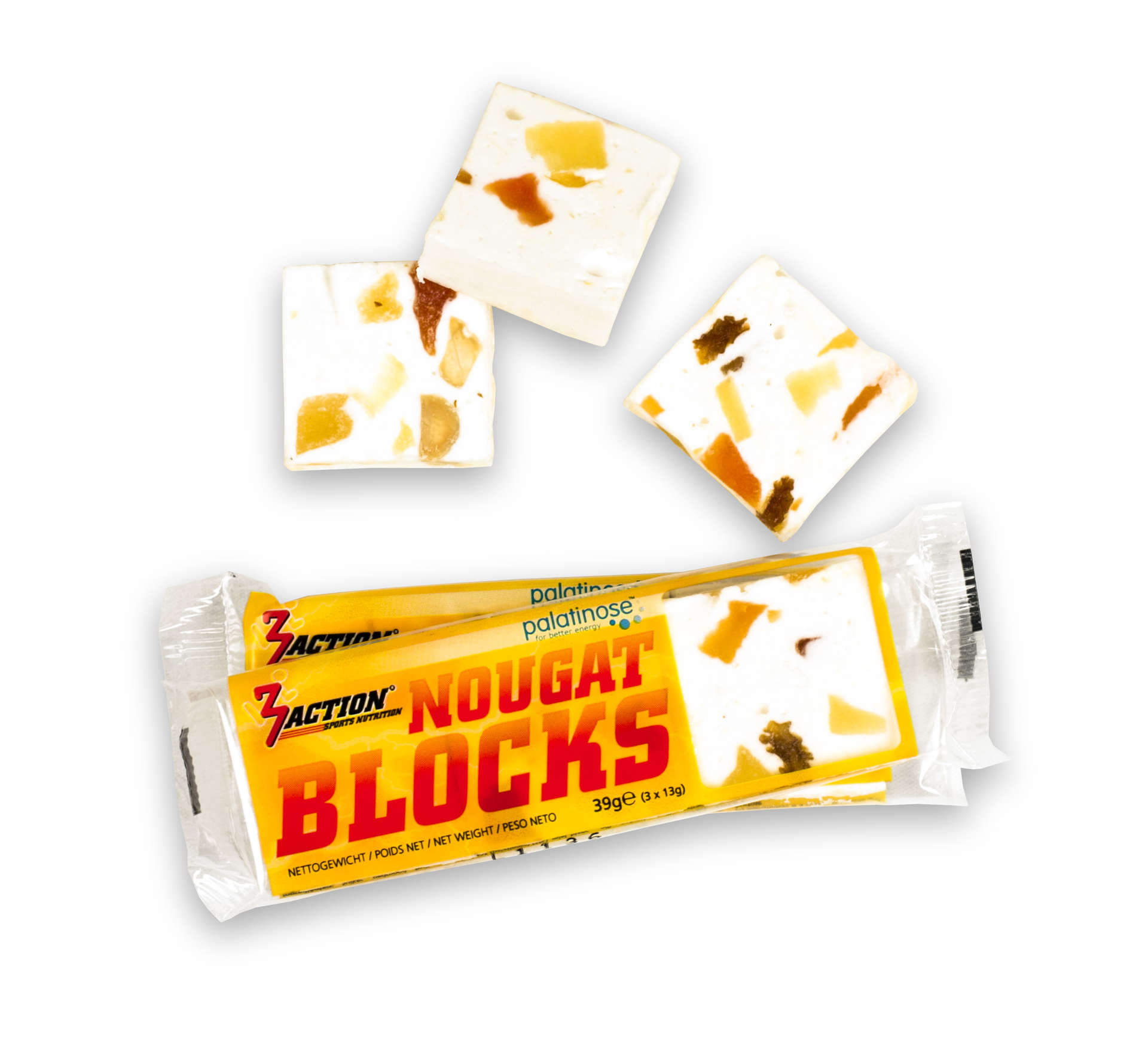 3Action Nougat Blocks Sportreep 40 stuks