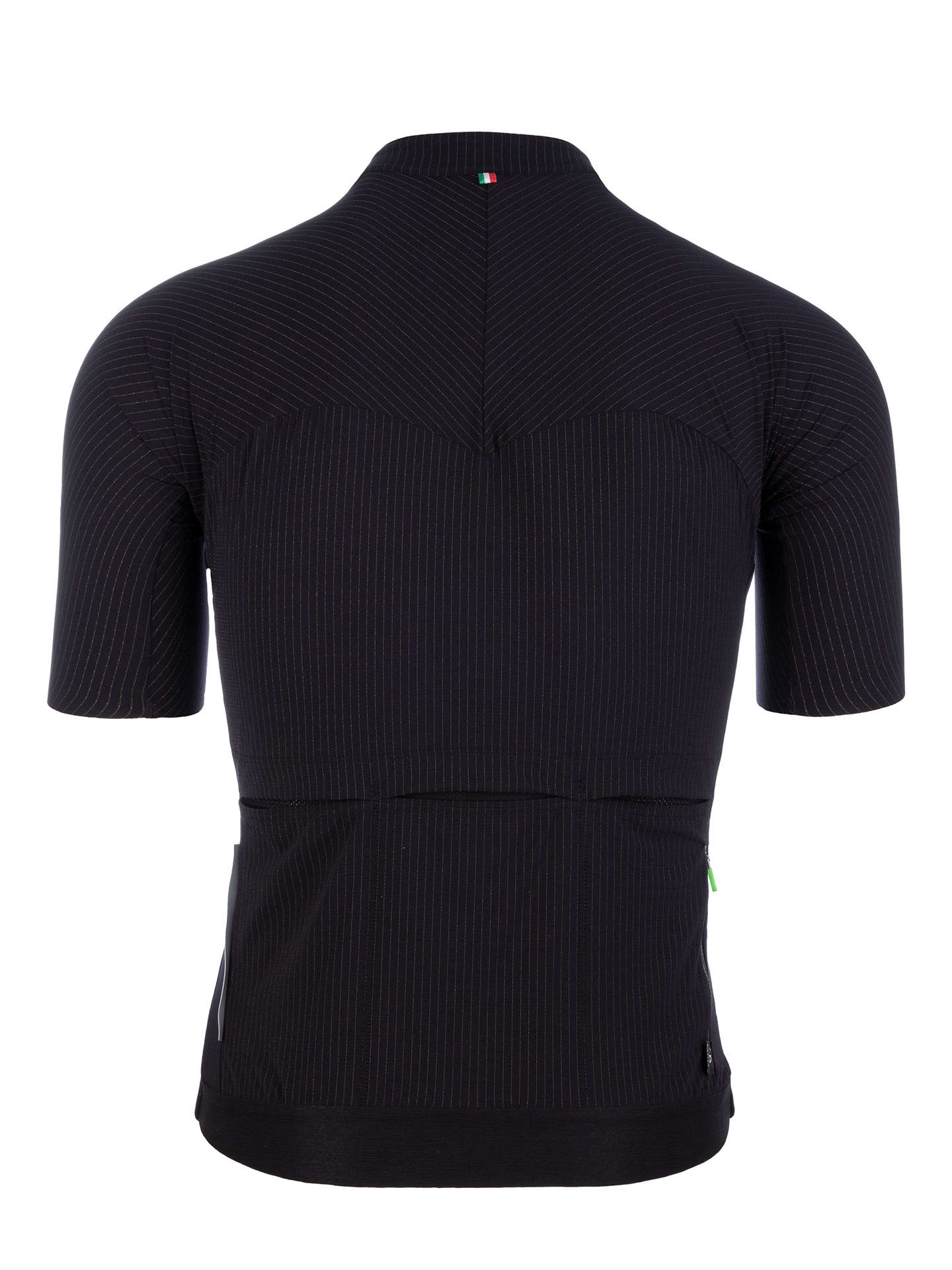 Q36.5 L1 Pinstripe X Fietsshirt Korte Mouwen Zwart Heren