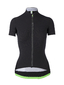 Q36.5 L1 Pinstripe Fietsshirt Korte Mouwen Zwart Dames