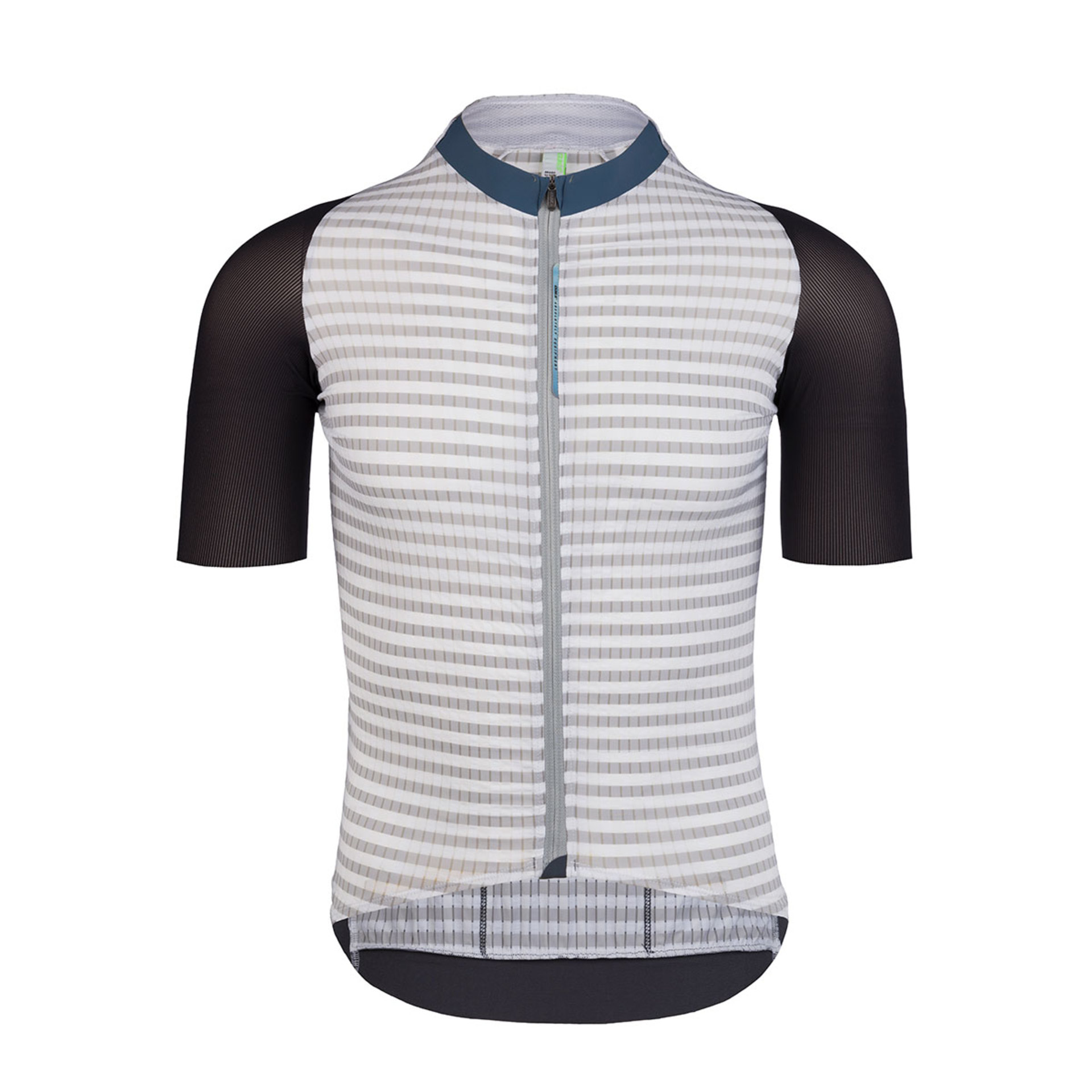 Q36.5 Clima Fietsshirt Korte Mouwen Wit/Zwart Heren