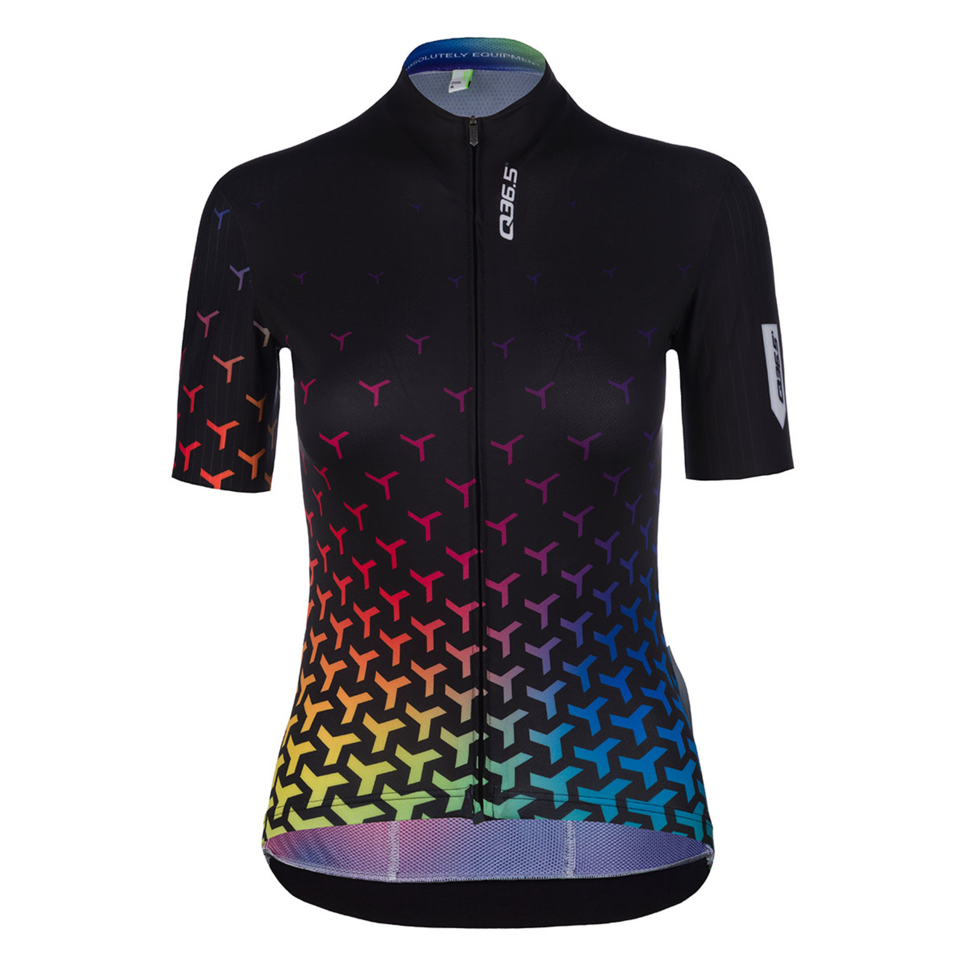 Q36.5 G1 Good Vibes 2.0 Fietsshirt Korte Mouwen Zwart/Multi Dames