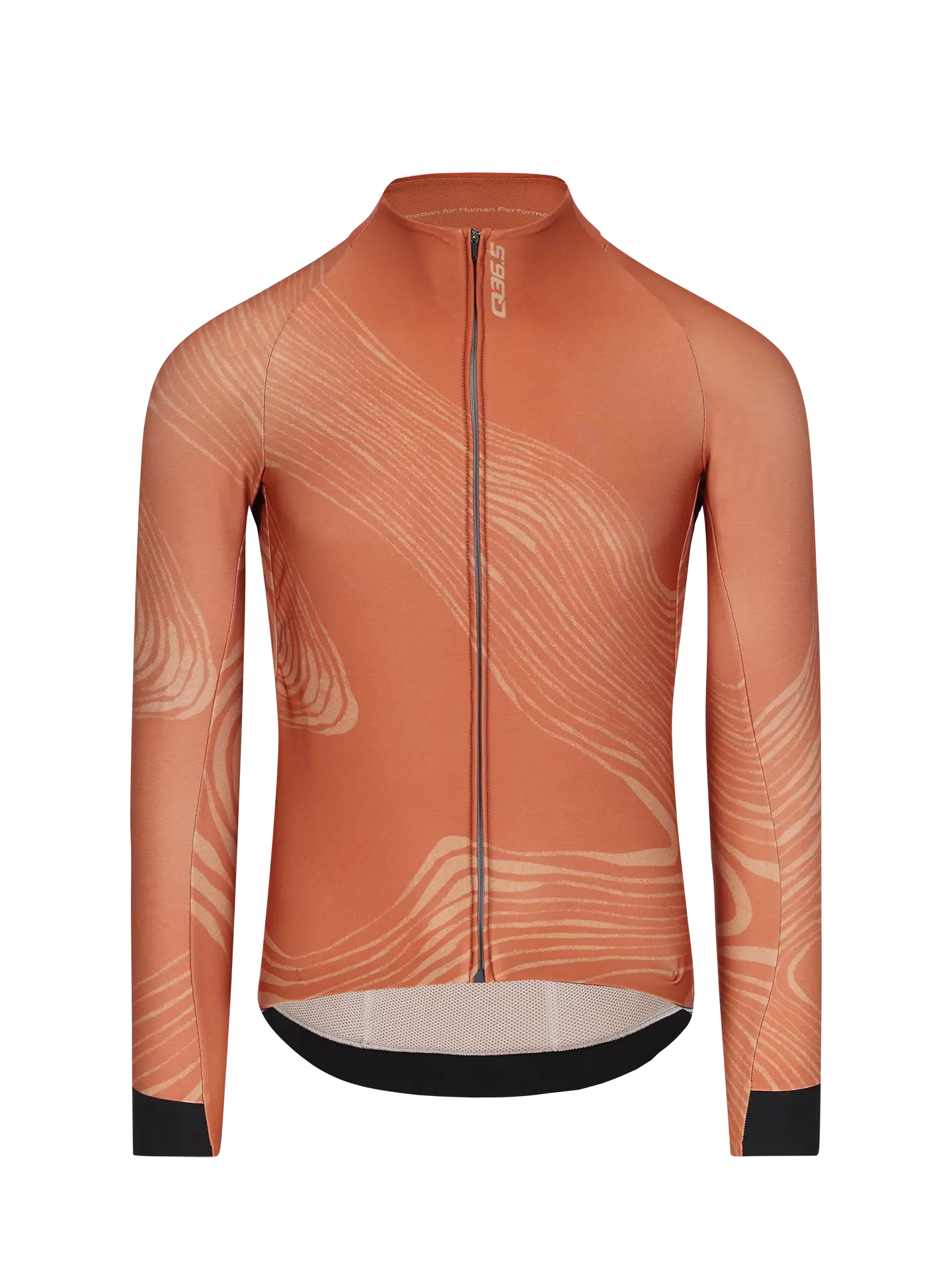 Q36.5 Gregarius Hybrid Dolomites Fietsshirt Lange Mouwen Oranje Heren