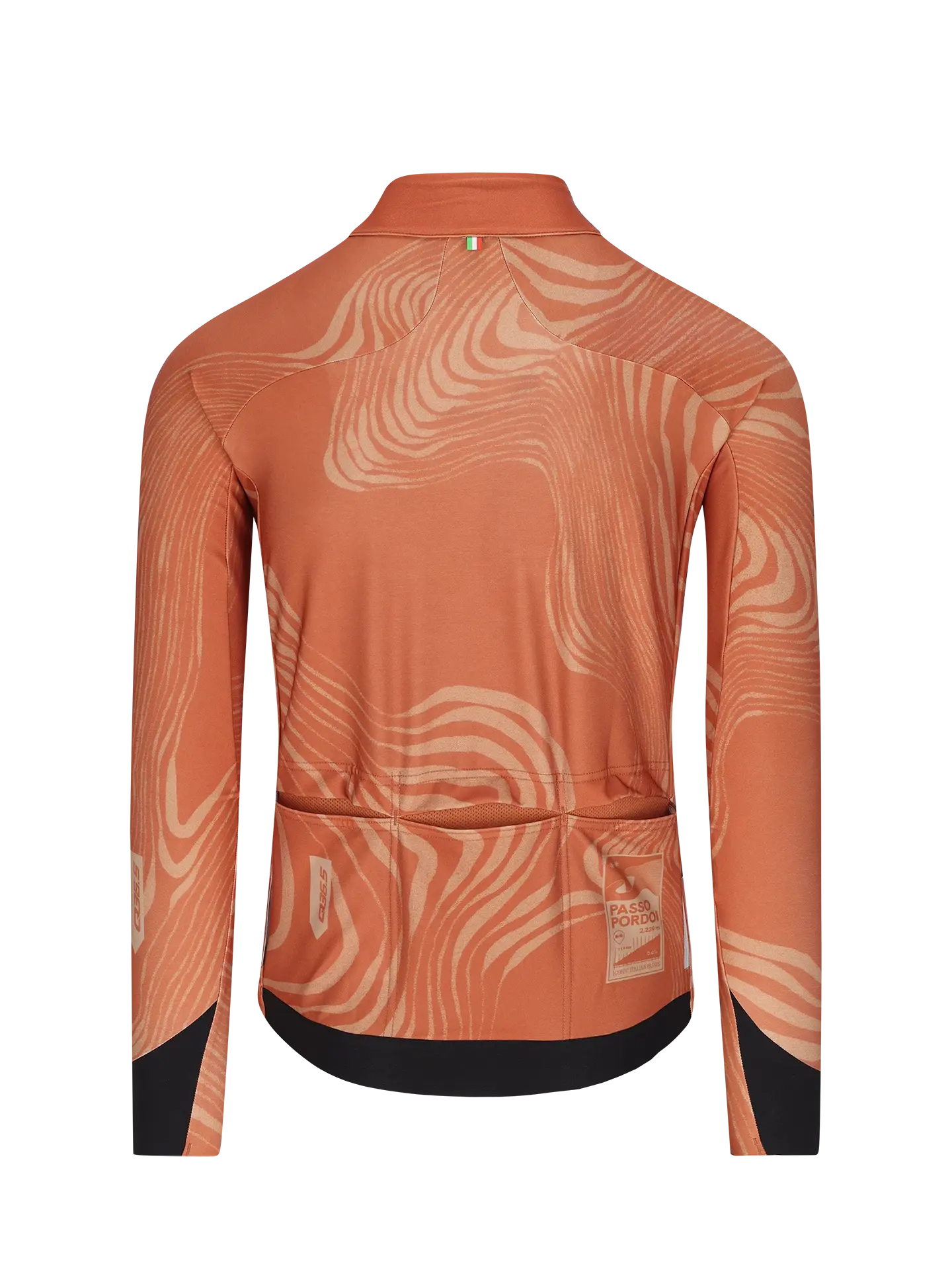 Q36.5 Gregarius Hybrid Dolomites Fietsshirt Lange Mouwen Oranje Heren