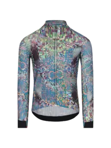 Q36.5 Gregarius Hybrid Thermomap Fietsshirt Lange Mouwen Blauw/Multi Heren