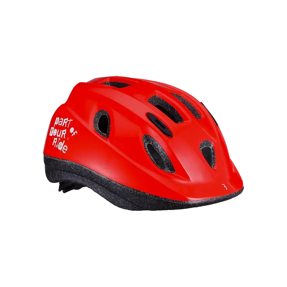 BBB Cycling Boogy BHE-37 Kinder Fietshelm Glossy Rood