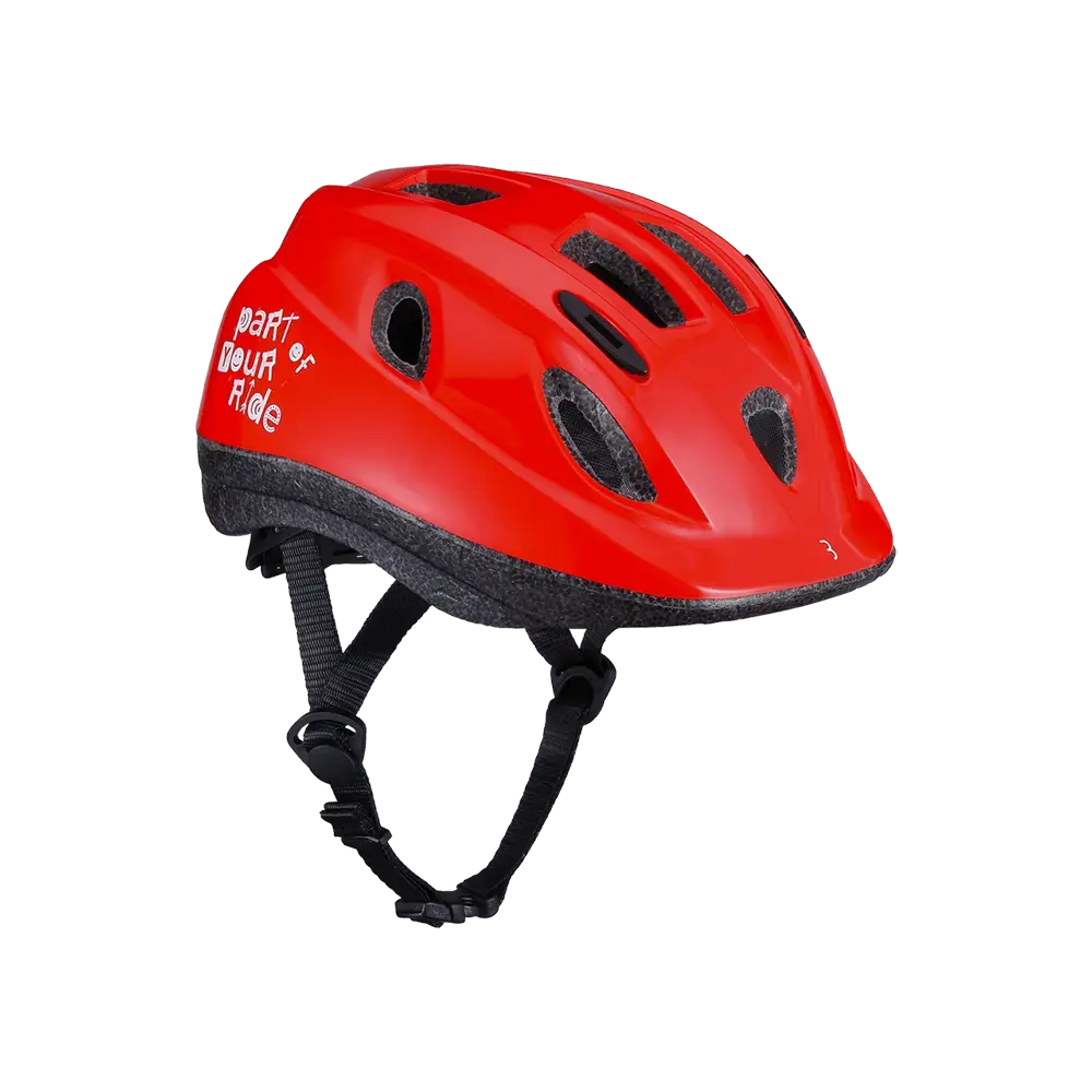 BBB Cycling Boogy BHE-37 Kinder Fietshelm Glossy Rood