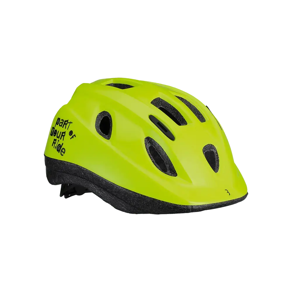 BBB Cycling Boogy BHE-37 Kinder Fietshelm Glossy Neon Geel