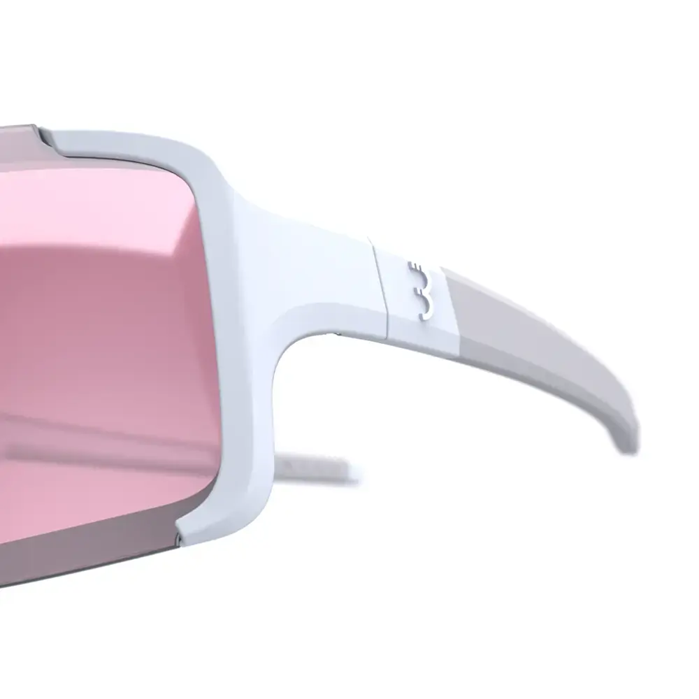 BBB Cycling Chester Narrow BSG-73 Sport Zonnebril Wit Met Pink Flash Mirror Lens