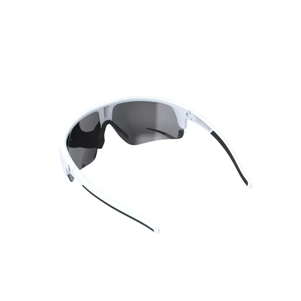 BBB Cycling Comet BSG-75 Sport Zonnebril Mat Wit Met Smoke Flash Mirror Lens