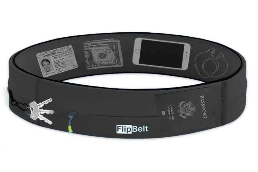 Flipbelt Heupband Zipper Grijs