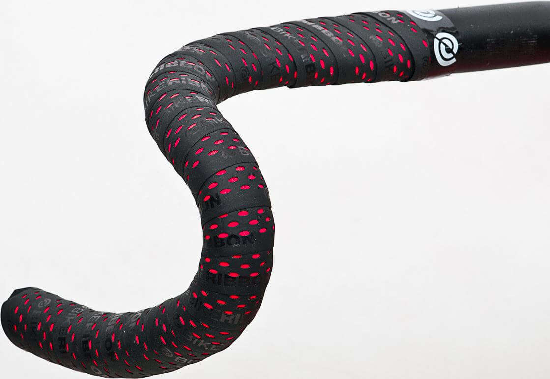 compenseren Melbourne Onbeleefd Bike Ribbon PU Color Performance Stuurlint Zwart/Rood koop je bij  Futurumshop.nl