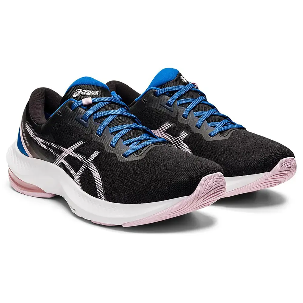 Tweedekans Asics Gel-Pulse 13 Hardloopschoenen Zwart/Blauw/Roze Dames Maat 40