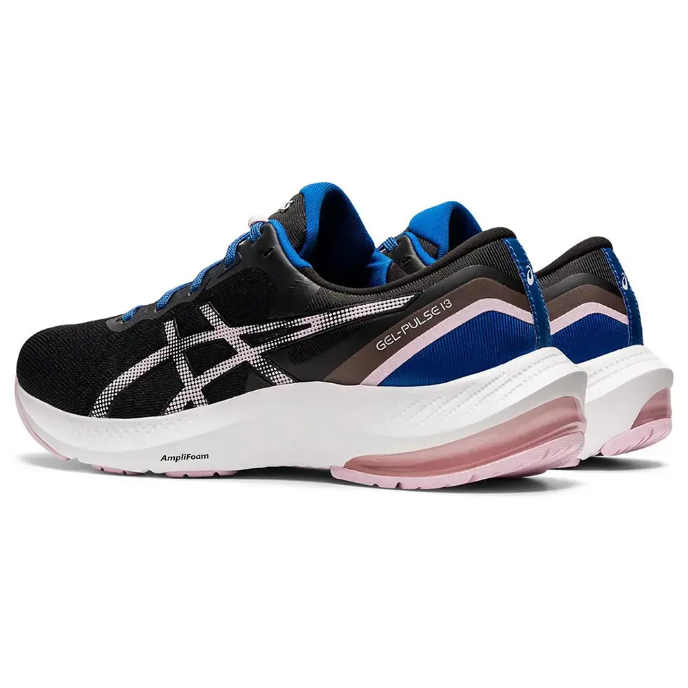 Tweedekans Asics Gel-Pulse 13 Hardloopschoenen Zwart/Blauw/Roze Dames Maat 40