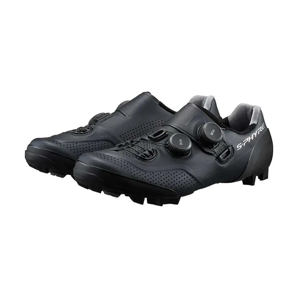 Tweedekans Shimano S-PHYRE XC902 Breed Mountainbikeschoenen Zwart Maat 45