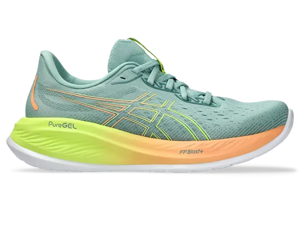 Tweedekans Asics Gel-Cumulus 26 Paris Hardloopschoenen Groen Dames Maat 41.5