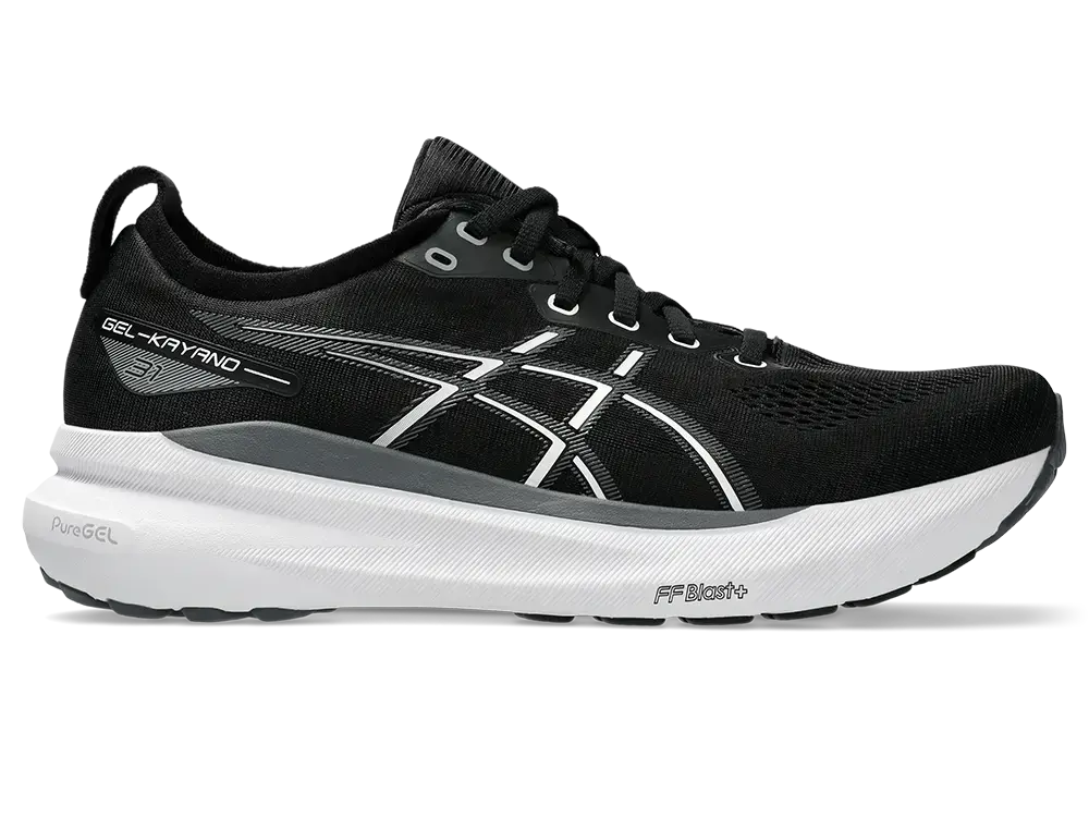 Tweedekans Asics Gel-Kayano 31 Hardloopschoenen Zwart/Wit Heren Maat 45