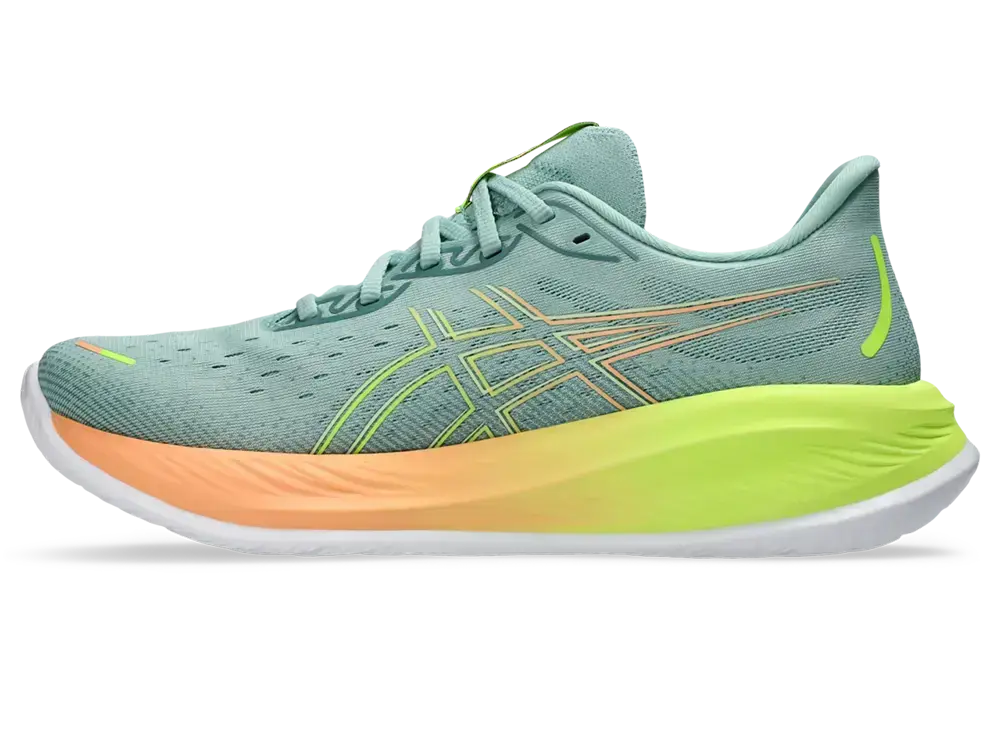 Tweedekans Asics Gel-Cumulus 26 Paris Hardloopschoenen Groen/Geel Heren Maat 43.5