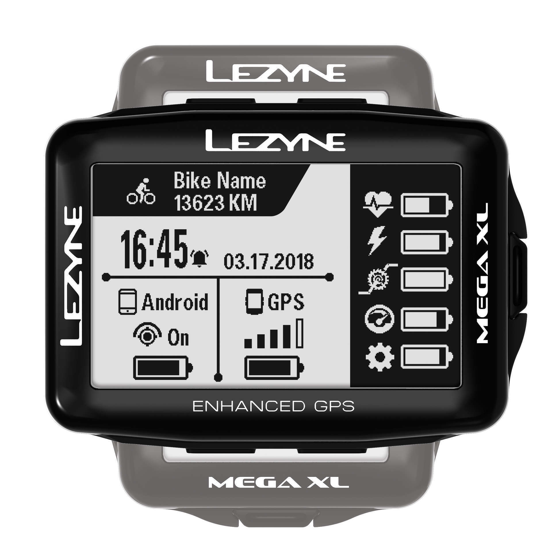 Tweedekans Lezyne Mega XL GPS Fietscomputer Zwart