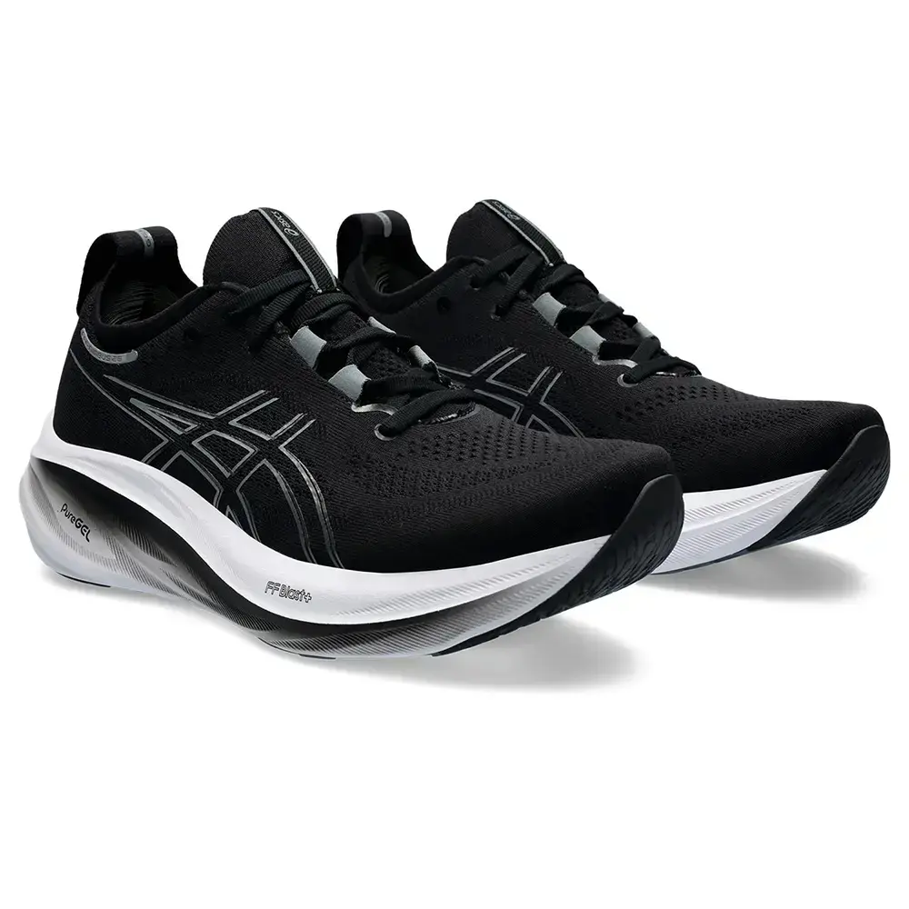 Tweedekans Asics Gel-Nimbus 26 Hardloopschoenen Zwart/Grijs Heren Maat 44.5