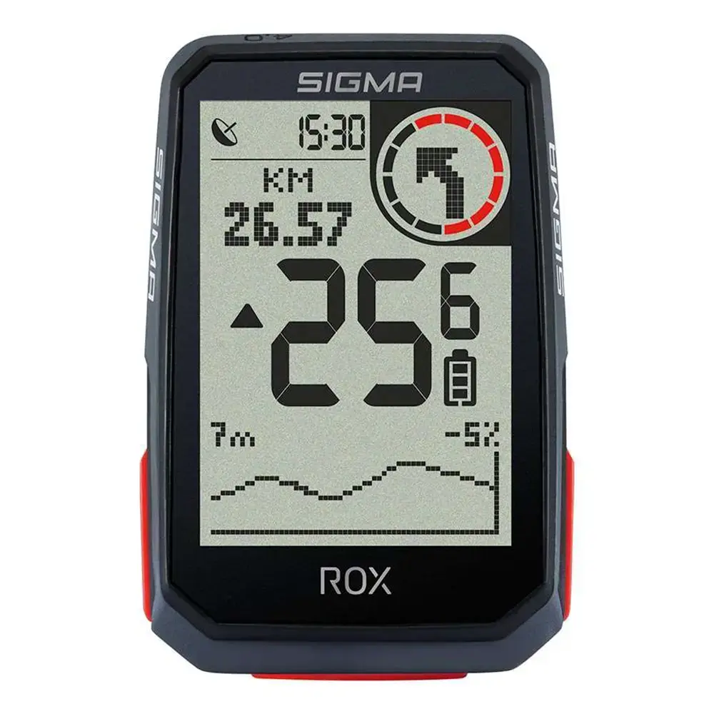 Tweedekans Sigma Sport ROX 4.0 Top Mount GPS Fietscomputer Met Hartslagband Zwart