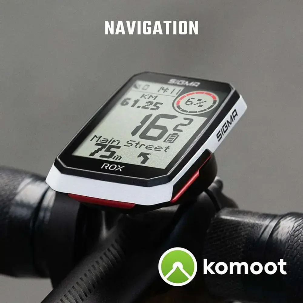 Tweedekans Sigma Sport ROX 4.0 Top Mount GPS Fietscomputer Met Hartslagband Zwart