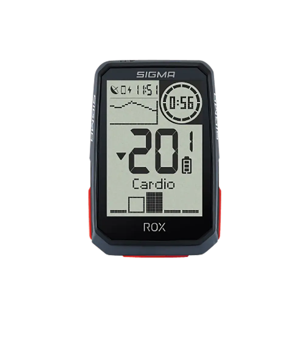 Tweedekans Sigma Sport ROX 4.0 Top Mount GPS Fietscomputer Met Hartslagband Zwart