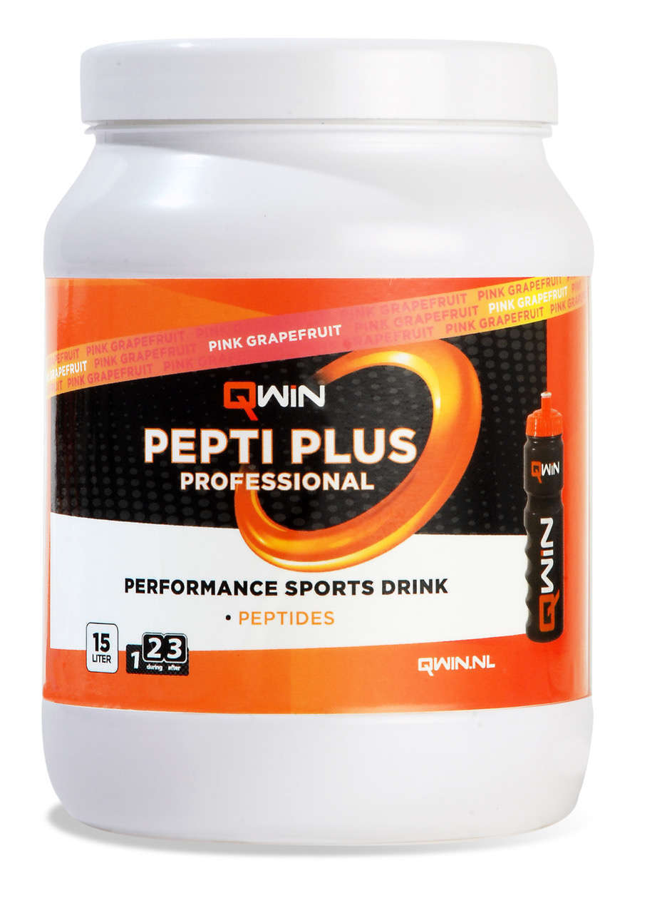 Tweedekans Qwin PeptiPlus Sportdrank Pink Grapefruit 760 gram THT 03-2025