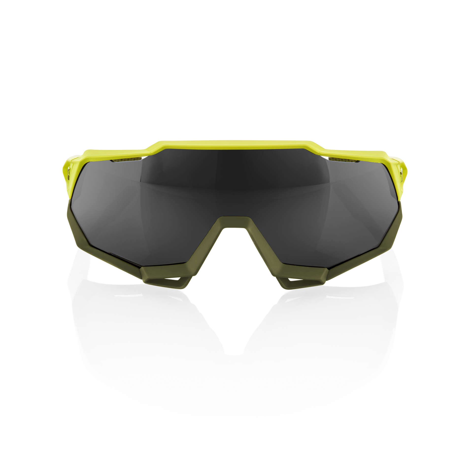 100% Speedtrap Sport Zonnebril Geel Black Mirror Lens