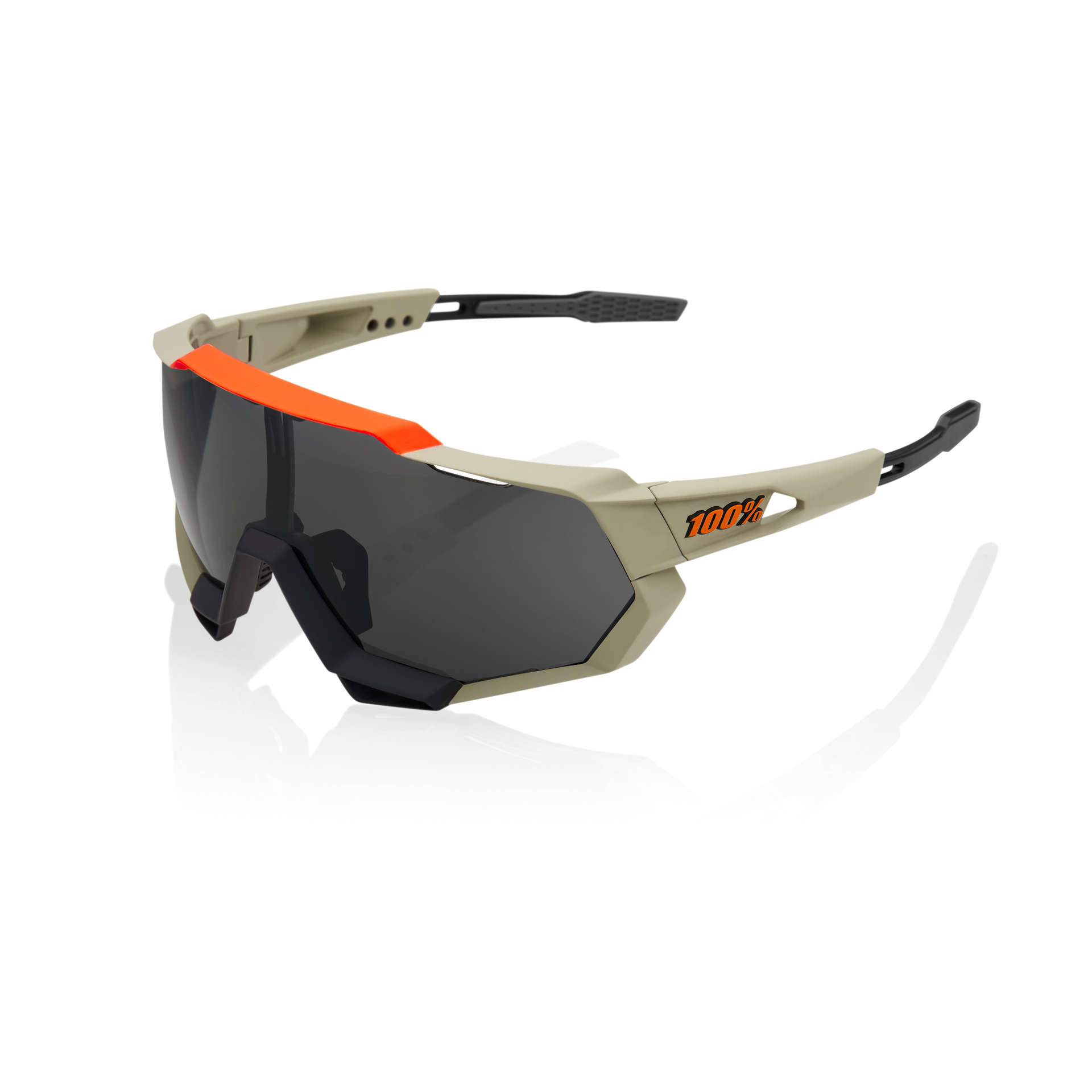 100% Speedtrap Sport Zonnebril Quicksand Smoke Lens