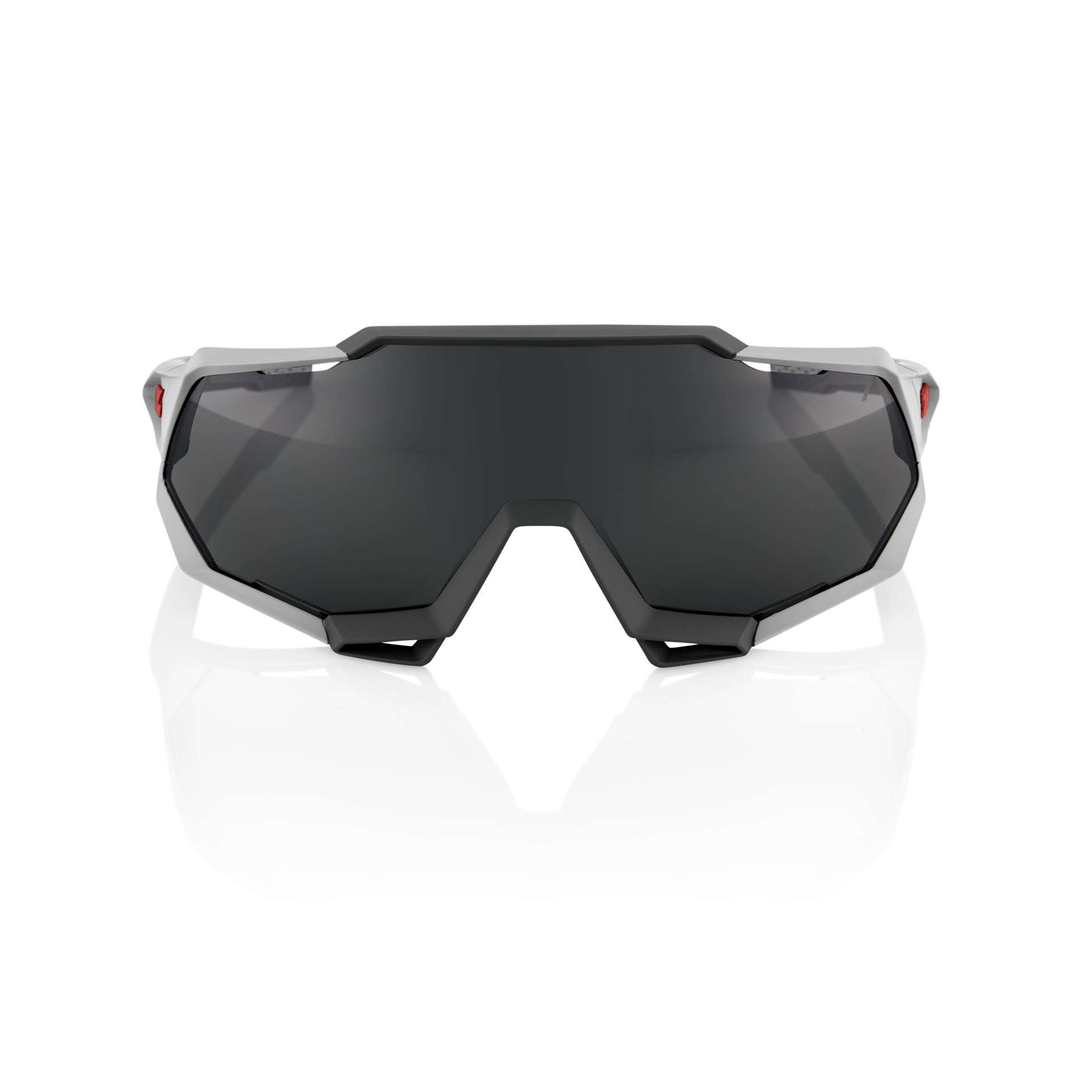 100% Speedtrap Sport Zonnebril Soft Tact Stone Grijs met Smoke Lens